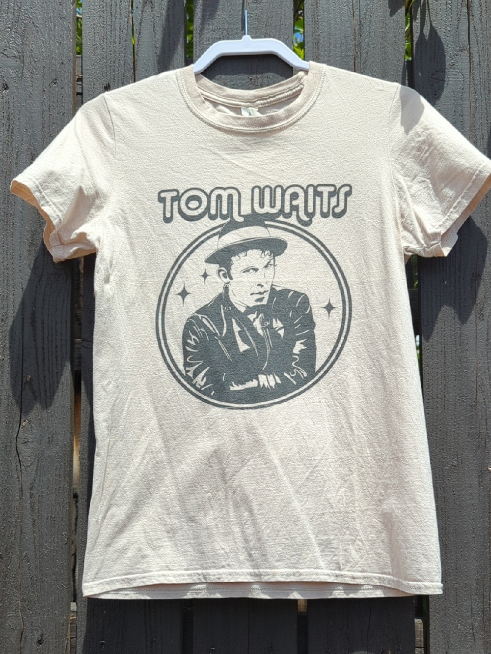 Tom Waits Shortsleeve Cotton T-Shirt, S